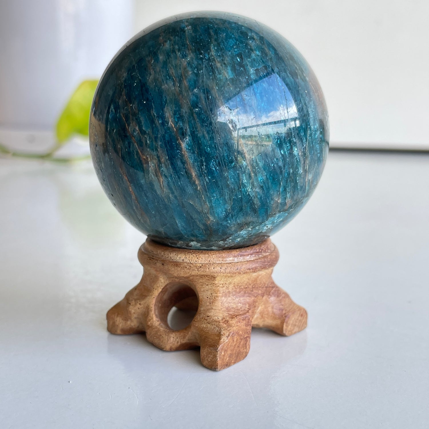 Blue Apatite Sphere 5.6cm