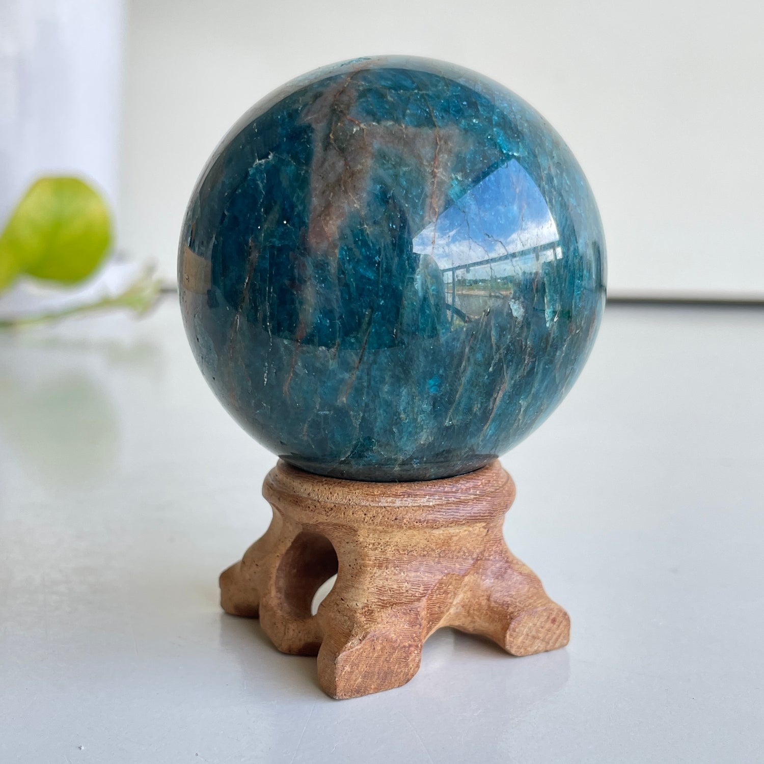 Blue Apatite Sphere 5.6cm