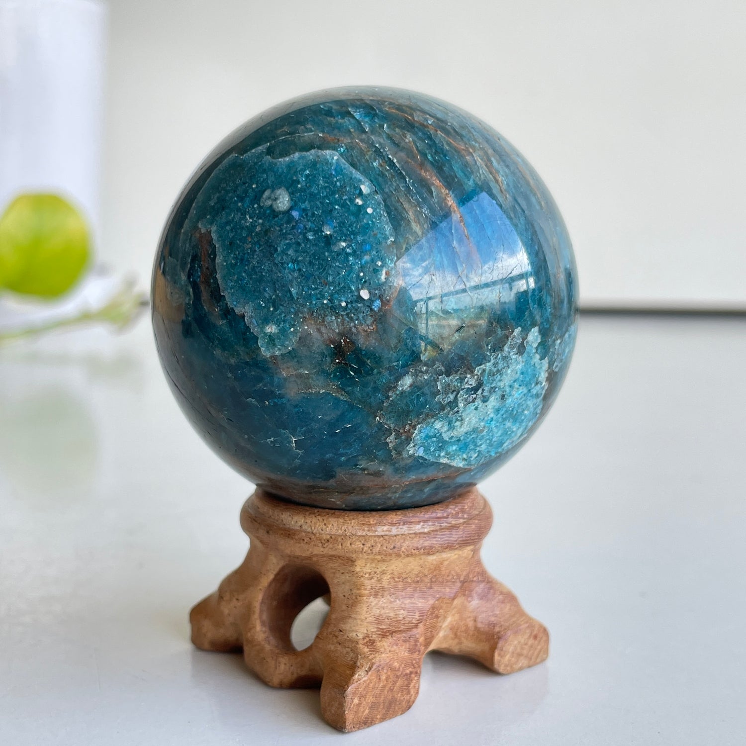 Blue Apatite Sphere 5.6cm