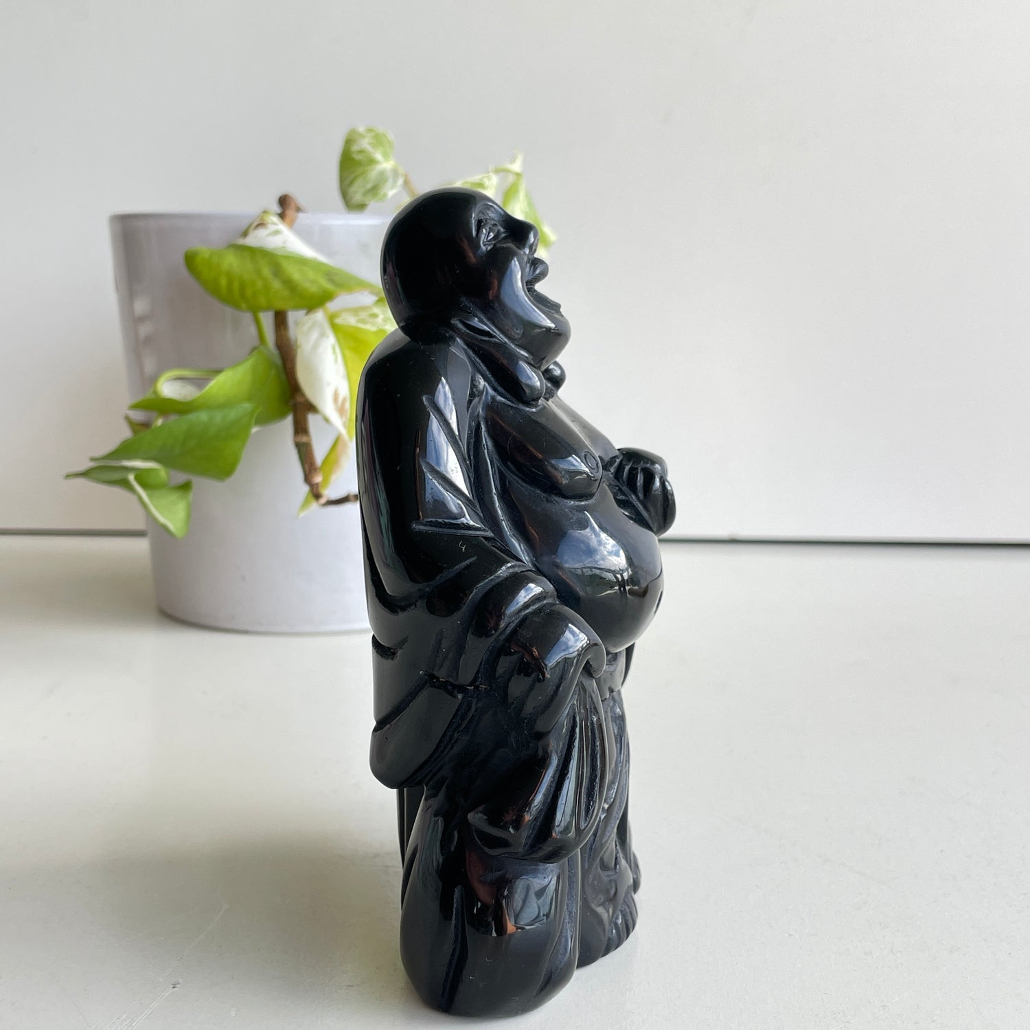 Black Obsidian Buddha 14.6cm