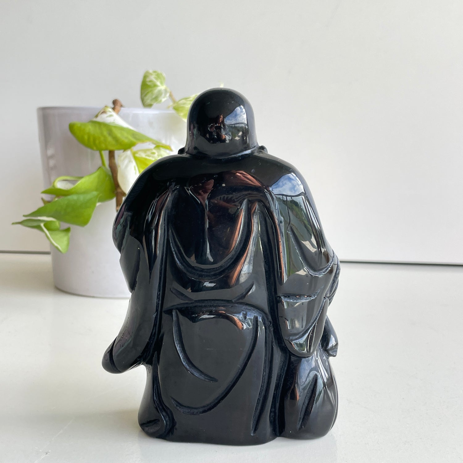 Black Obsidian Buddha 14.6cm