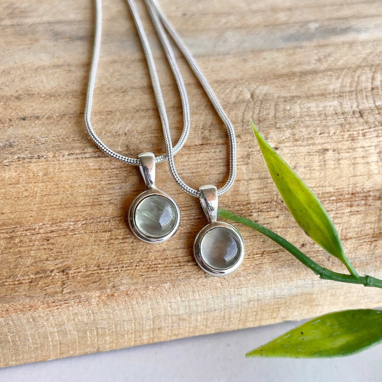 Prehnite Round Pendant
