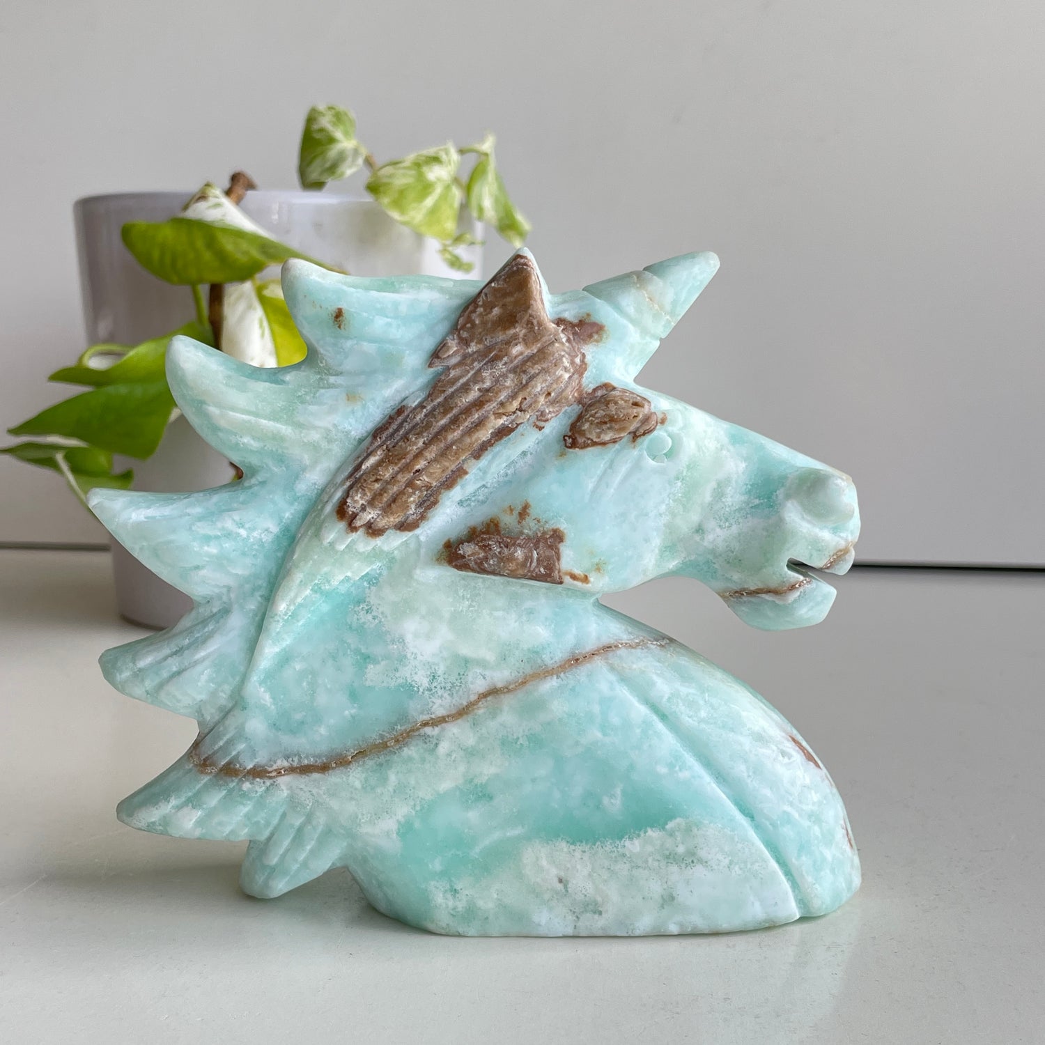 Caribbean Calcite Unicorn 1