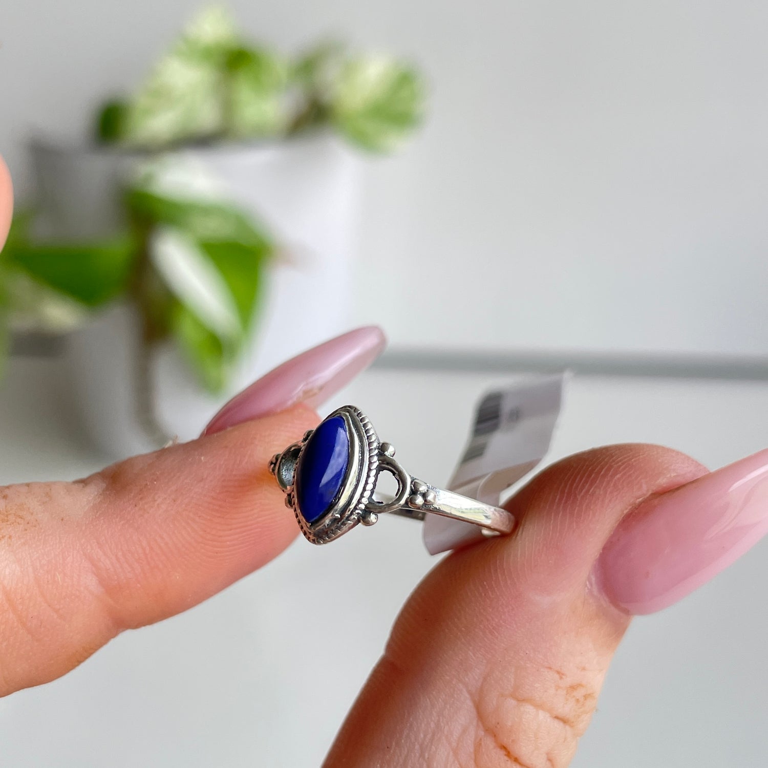 Lapis Lazuli Marquise Ring Sz6.5