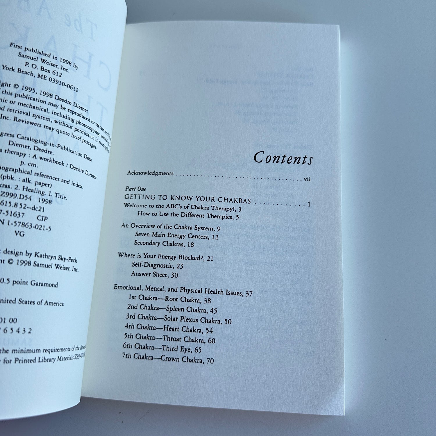 The ABC's Of Chakra Therapy Deedre Diemer
