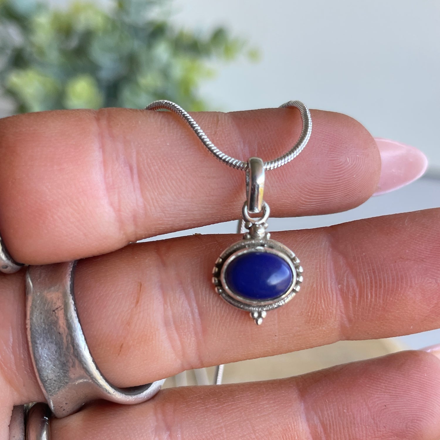 Lapis Lazuli Oval Pendant