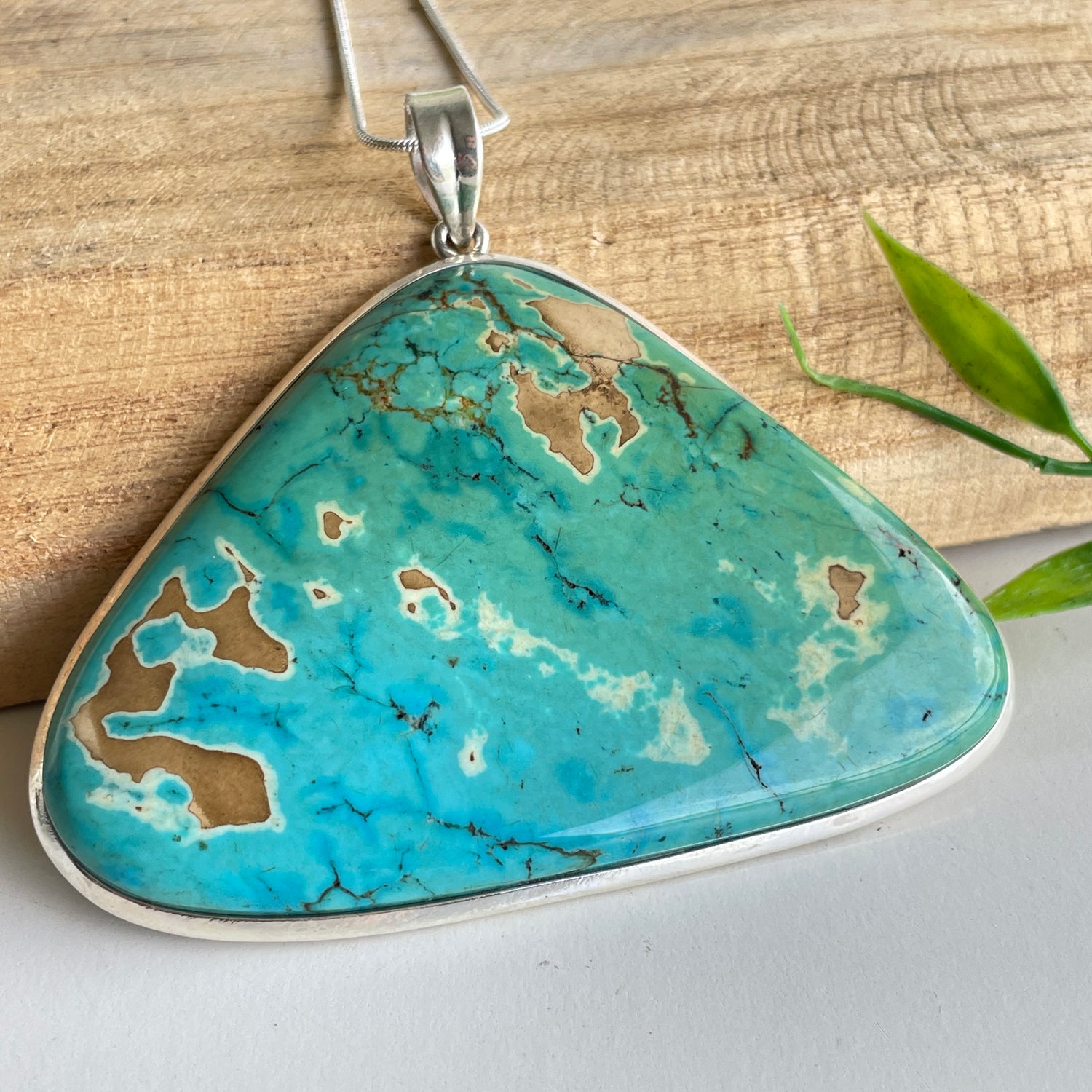 Turquoise Freeform Pendant