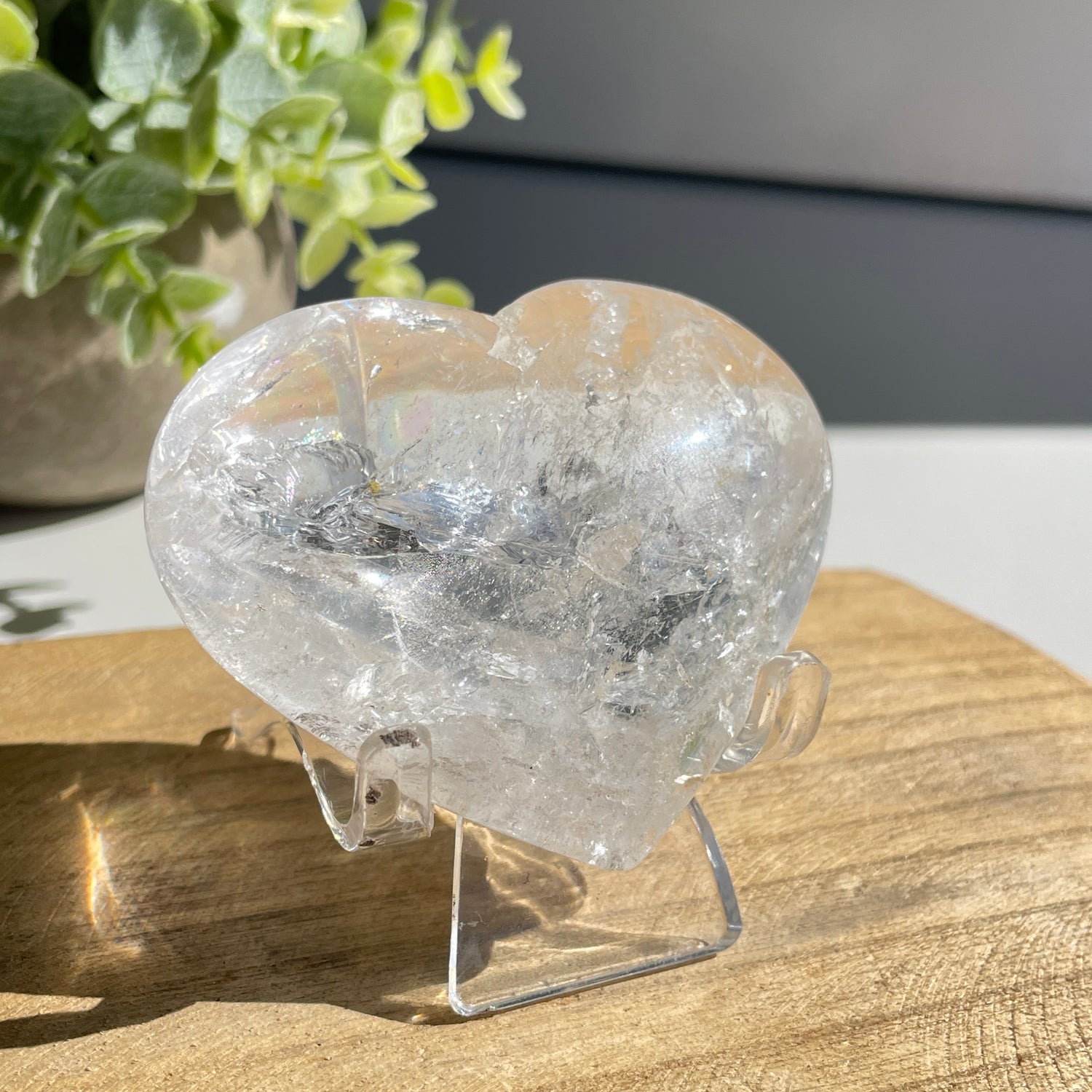 Lemurian Quartz Heart 6.7cm