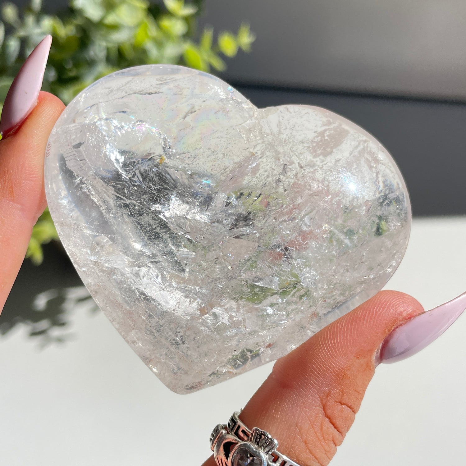 Lemurian Quartz Heart 6.7cm