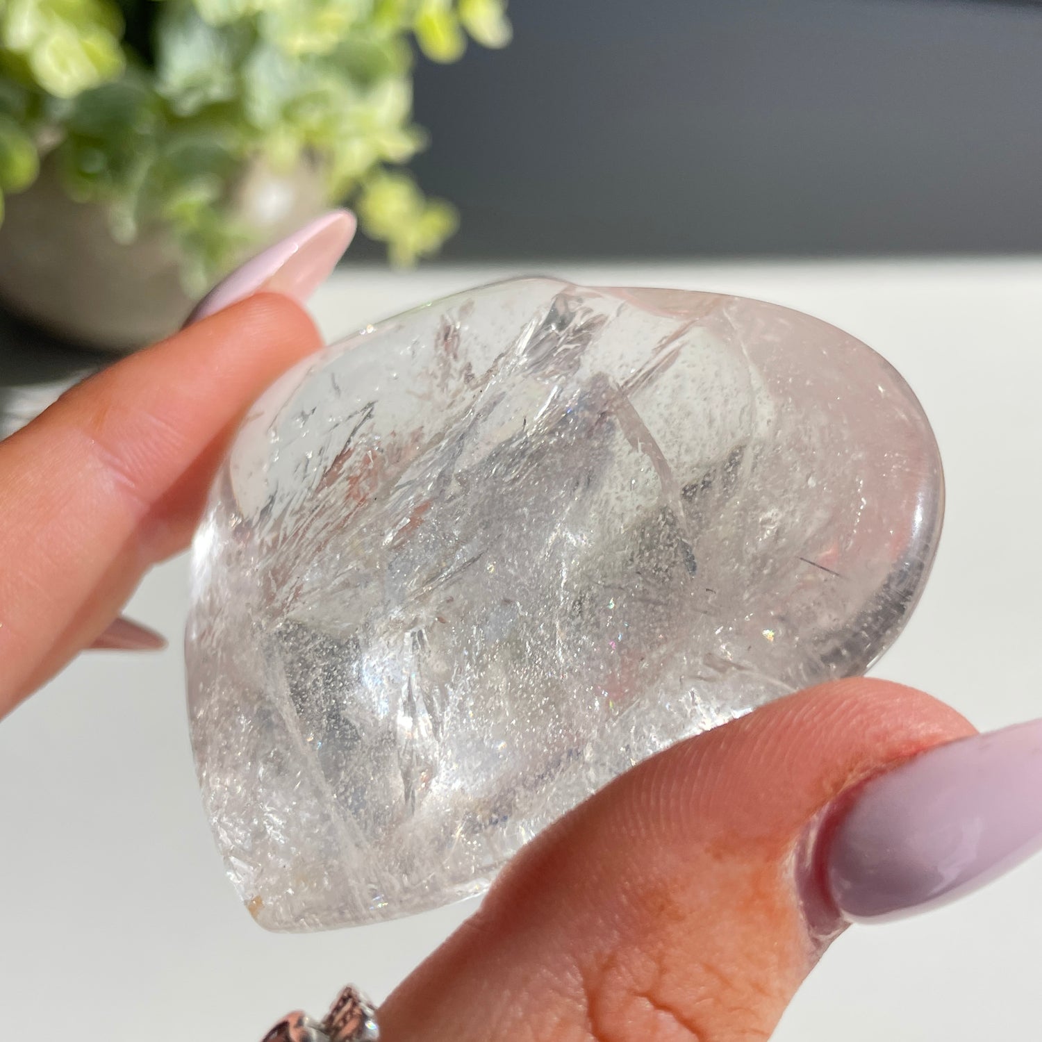 Lemurian Quartz Heart 5.9cm