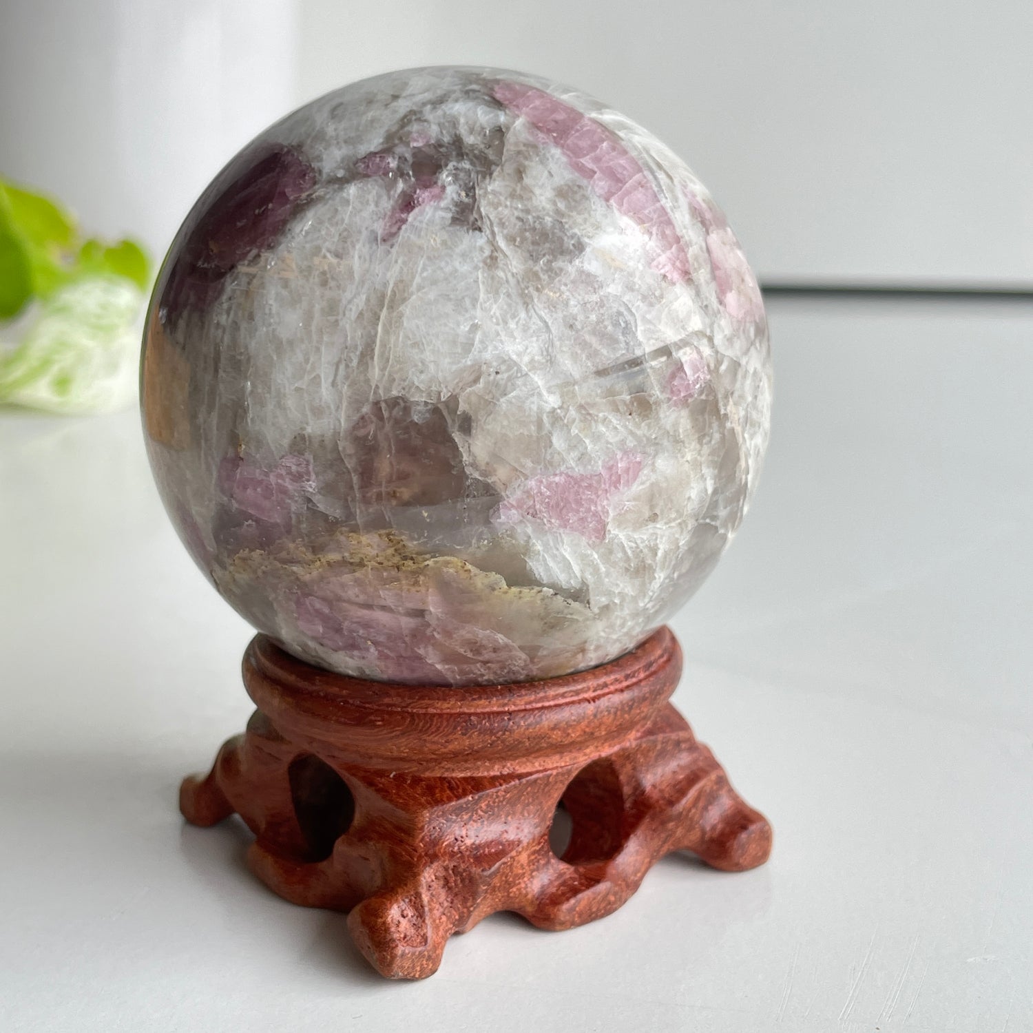 Pink Tourmaline Sphere 6.7cm