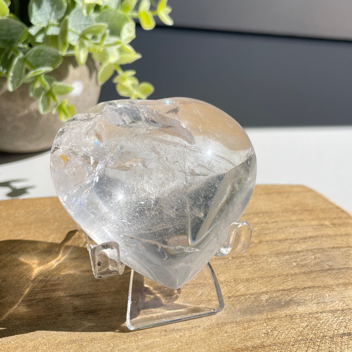 Lemurian Quartz Heart 6.2cm