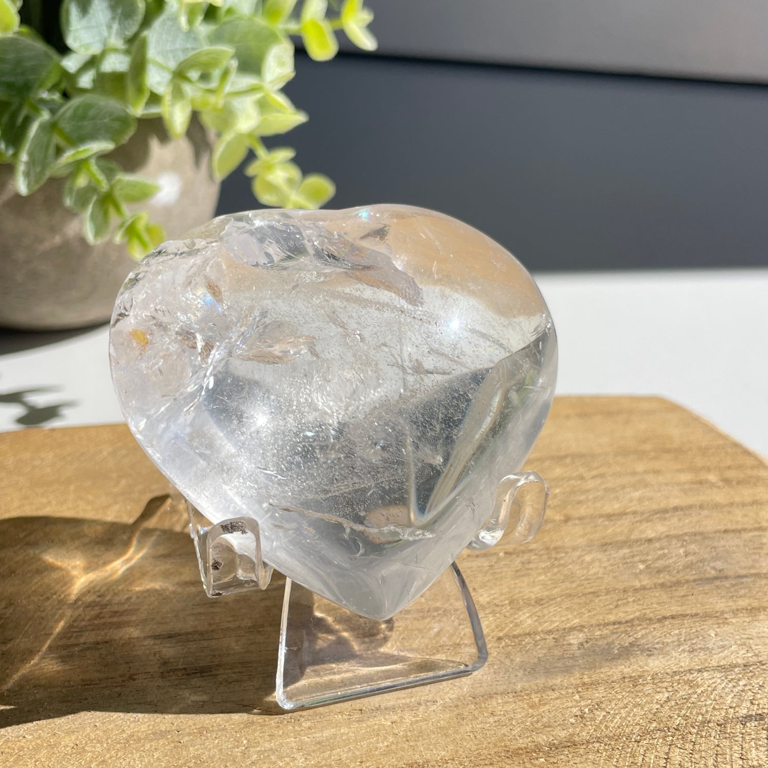 Lemurian Quartz Heart 6.2cm