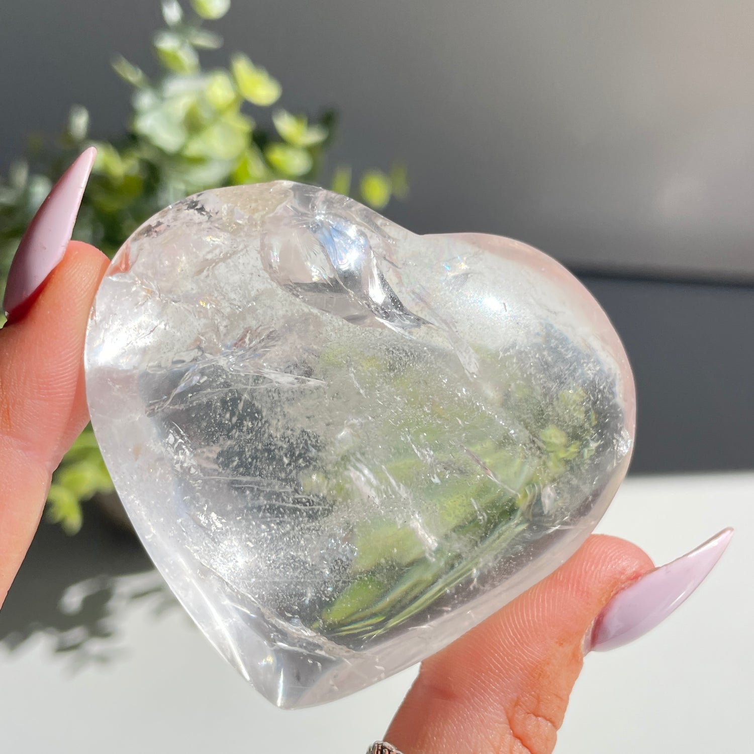 Lemurian Quartz Heart 6.2cm