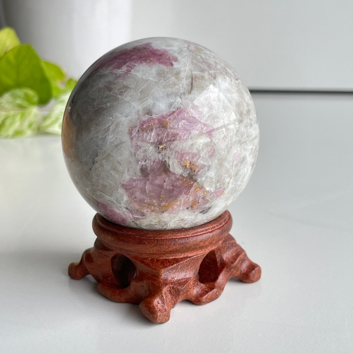 Pink Tourmaline Sphere 6.6cm