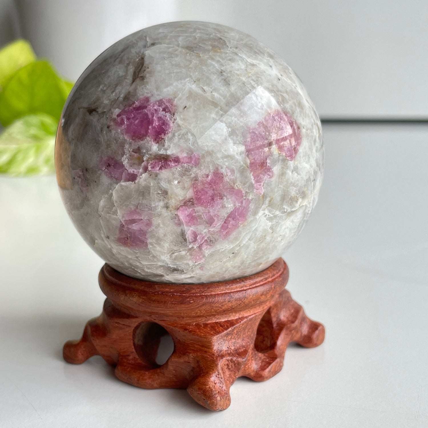 Pink Tourmaline Sphere 6.6cm