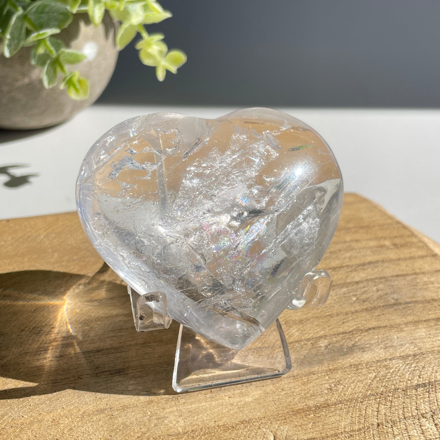 Lemurian Quartz Heart 6.4cm