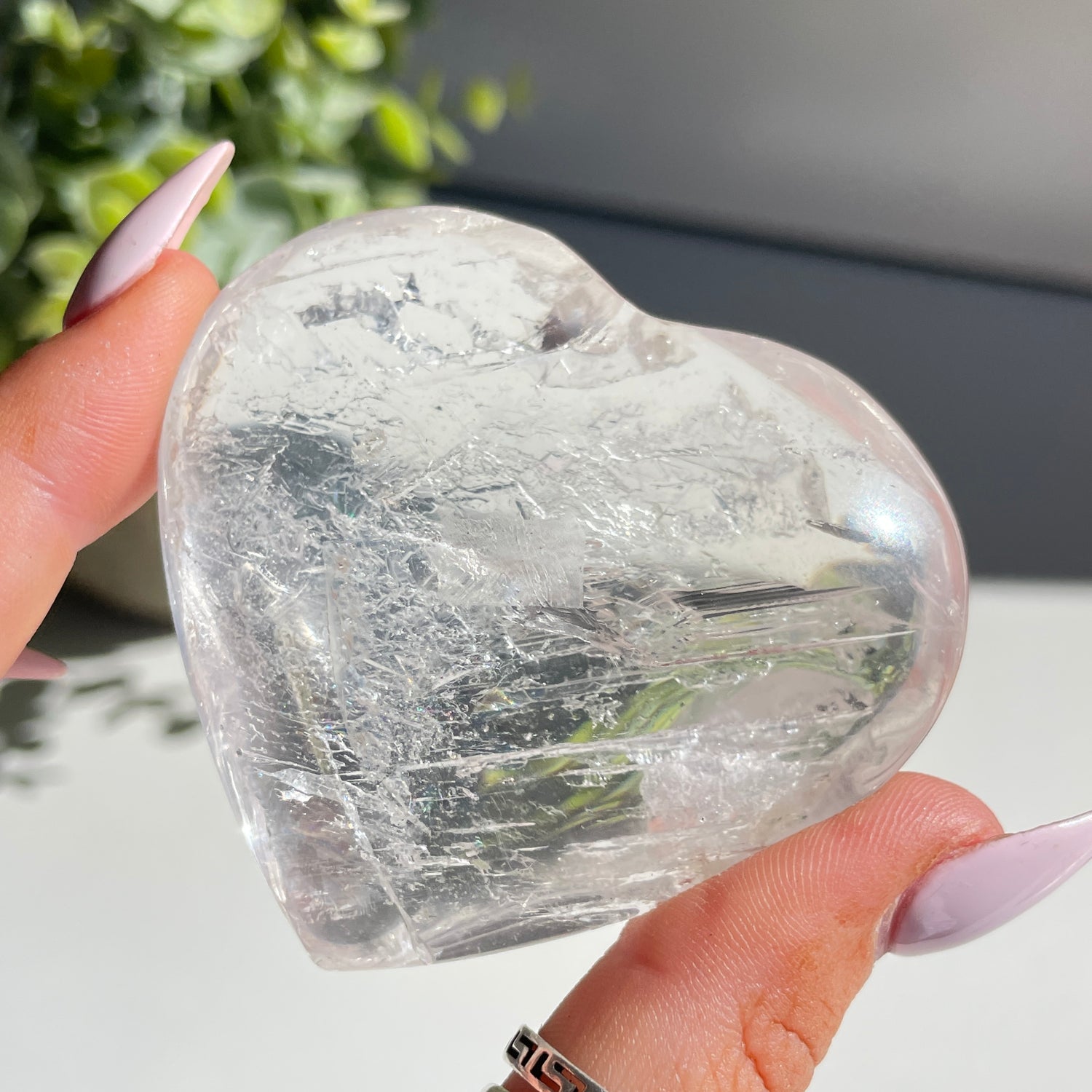 Lemurian Quartz Heart 6.4cm