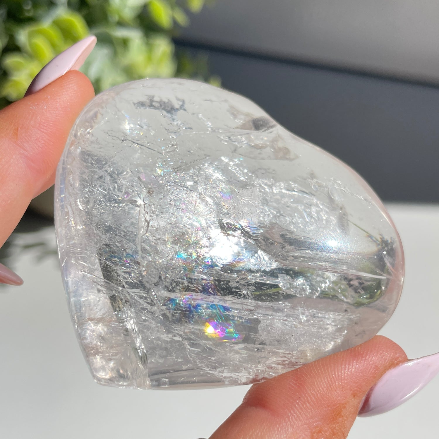 Lemurian Quartz Heart 6.4cm