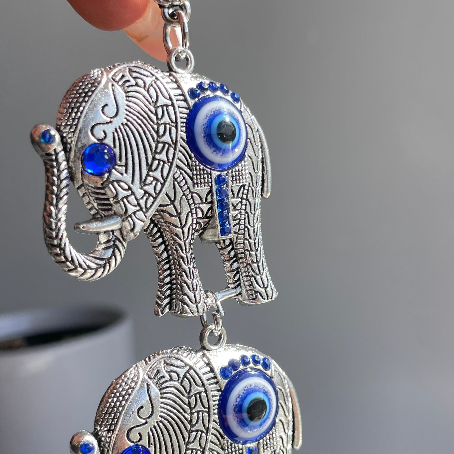 Evil Eye Elephant Hanging