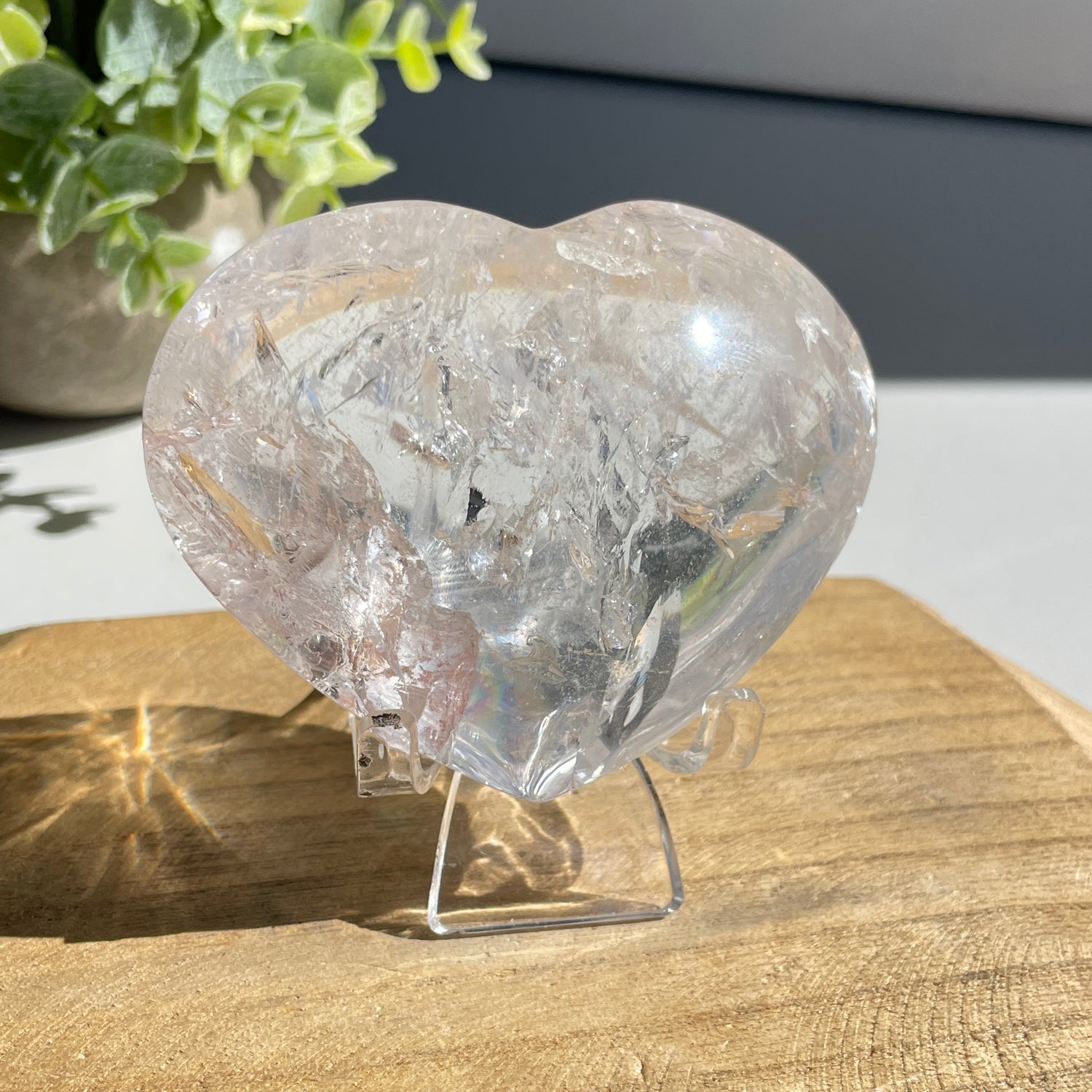 Lemurian Quartz Heart 8.2cm