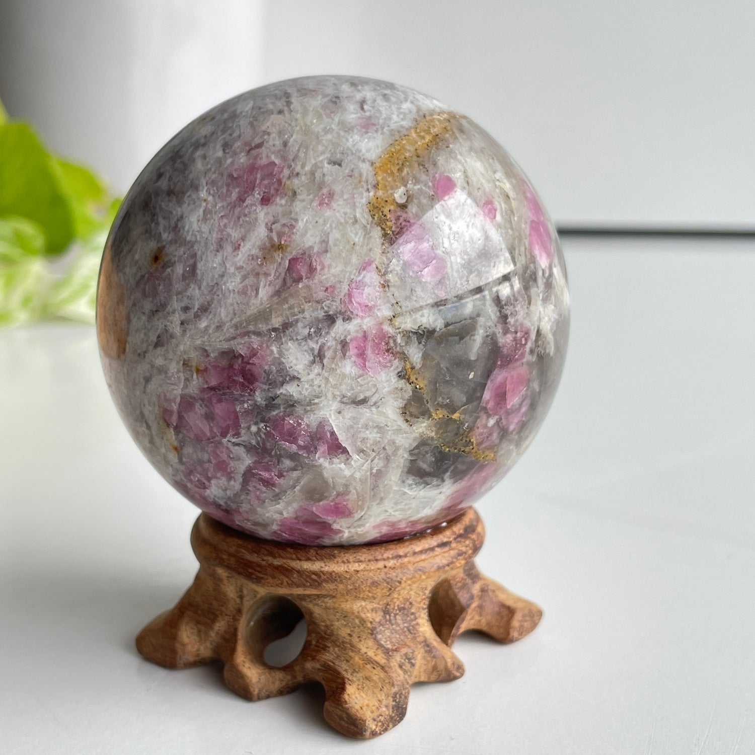 Pink Tourmaline Sphere 6.7cm