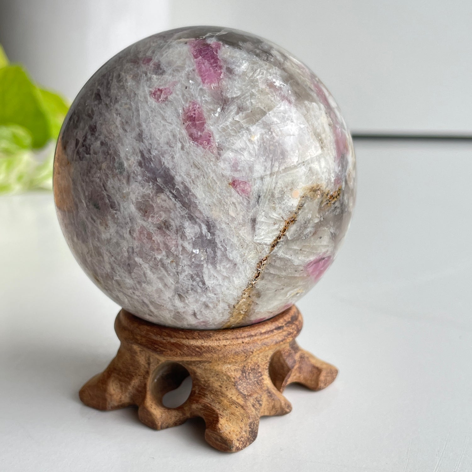 Pink Tourmaline Sphere 6.7cm