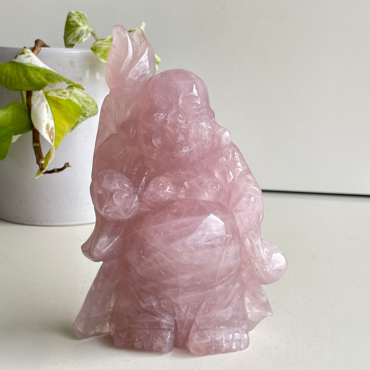 Rose Quartz Buddha 15.5cm