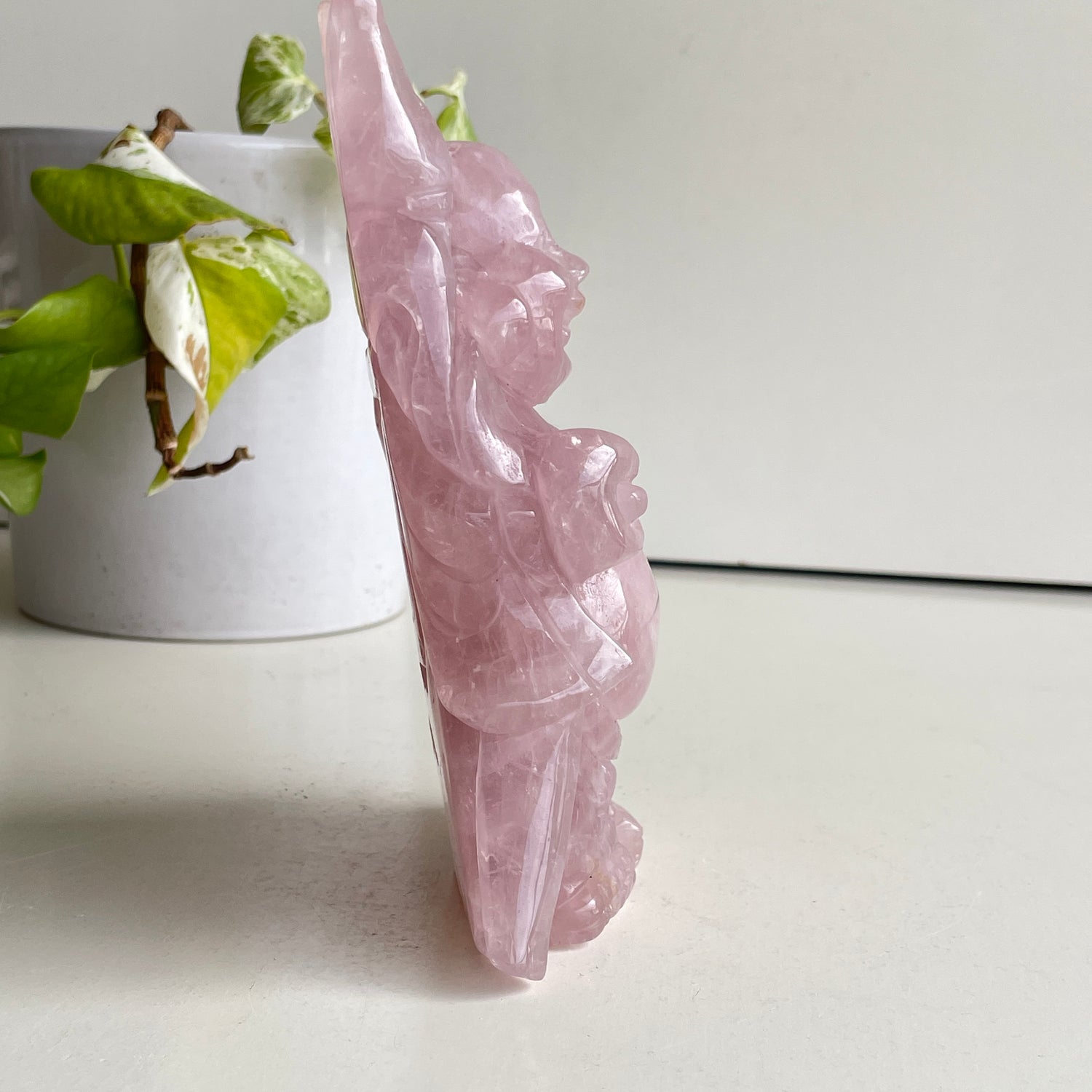 Rose Quartz Buddha 15.5cm