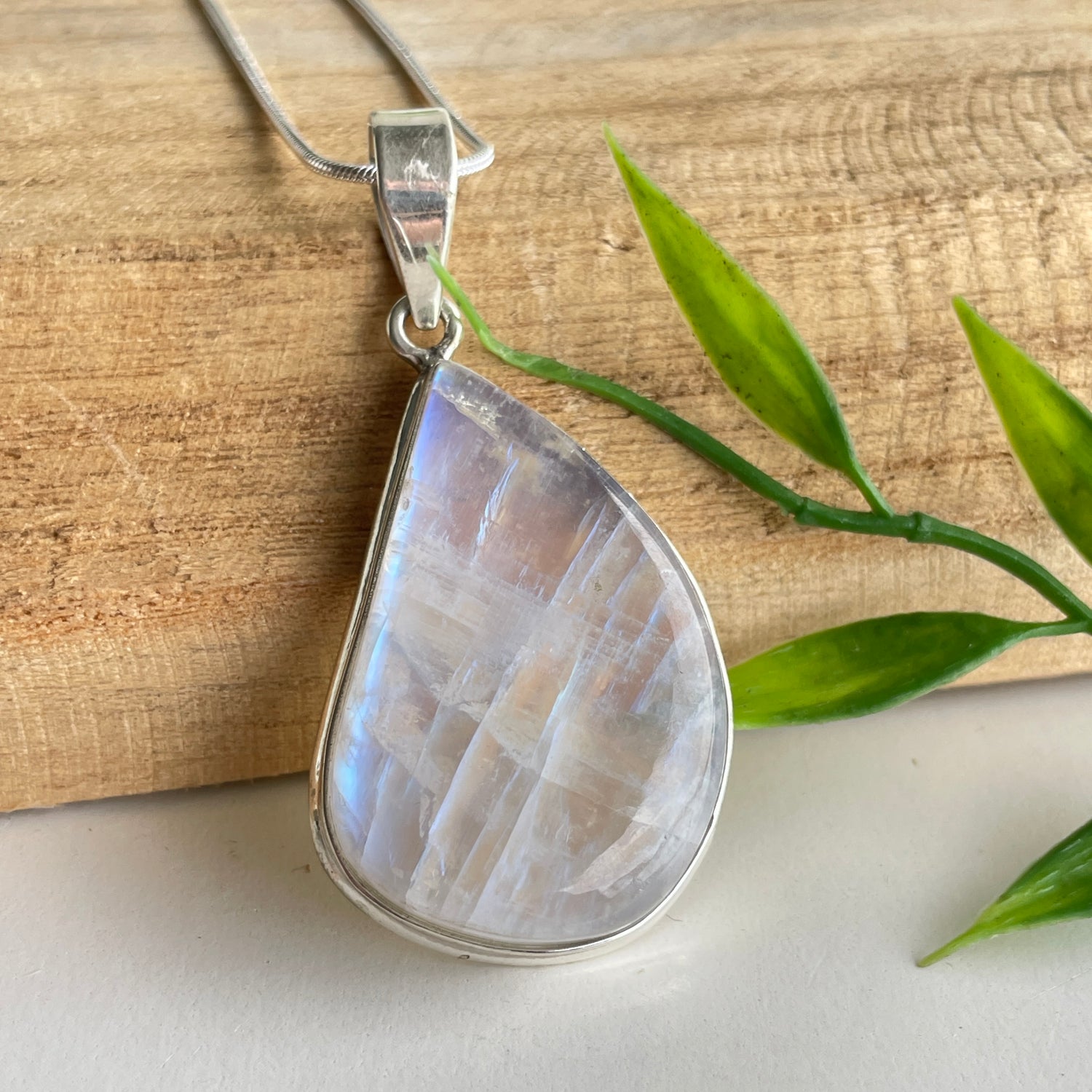 Moonstone Teardrop Pendant