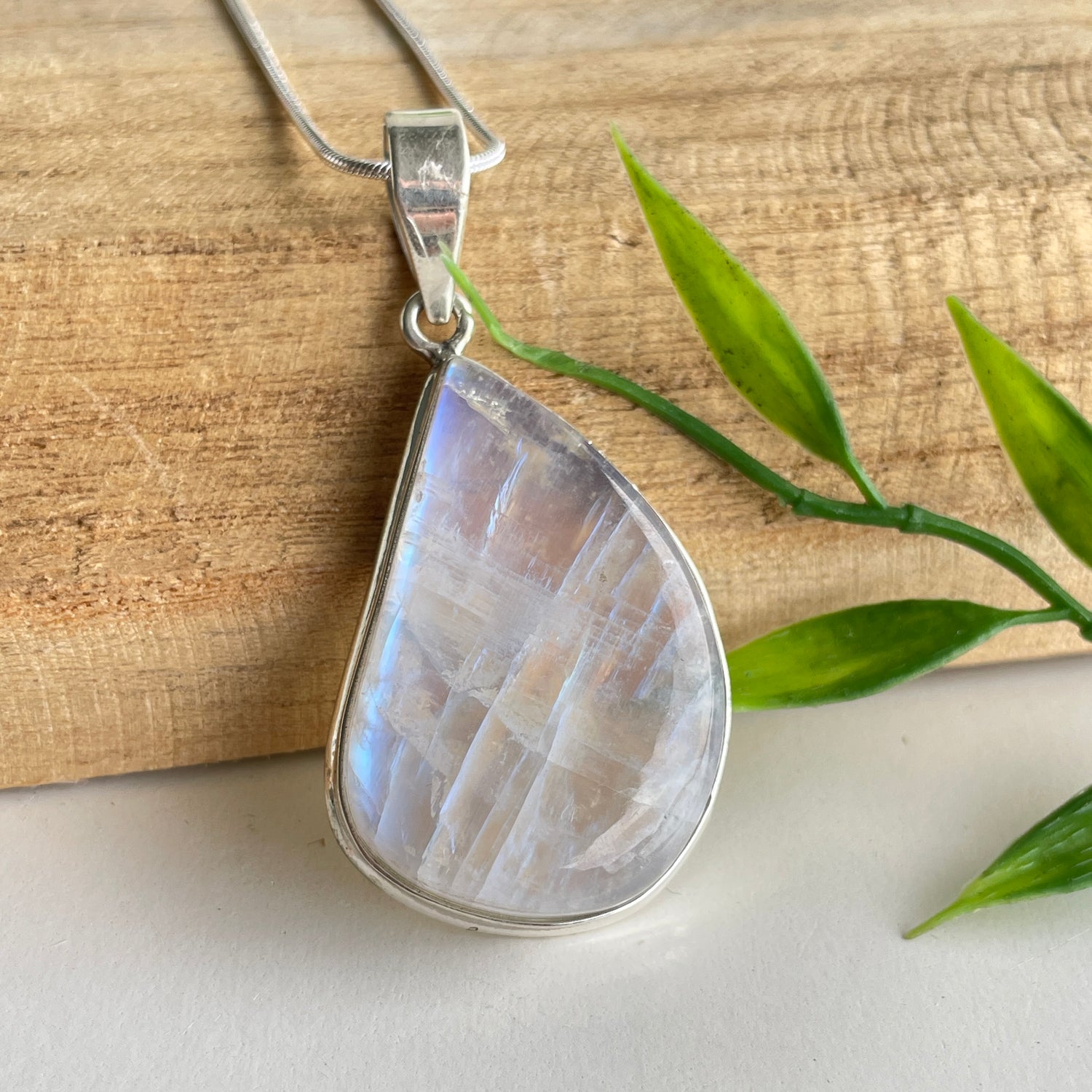 Moonstone Teardrop Pendant