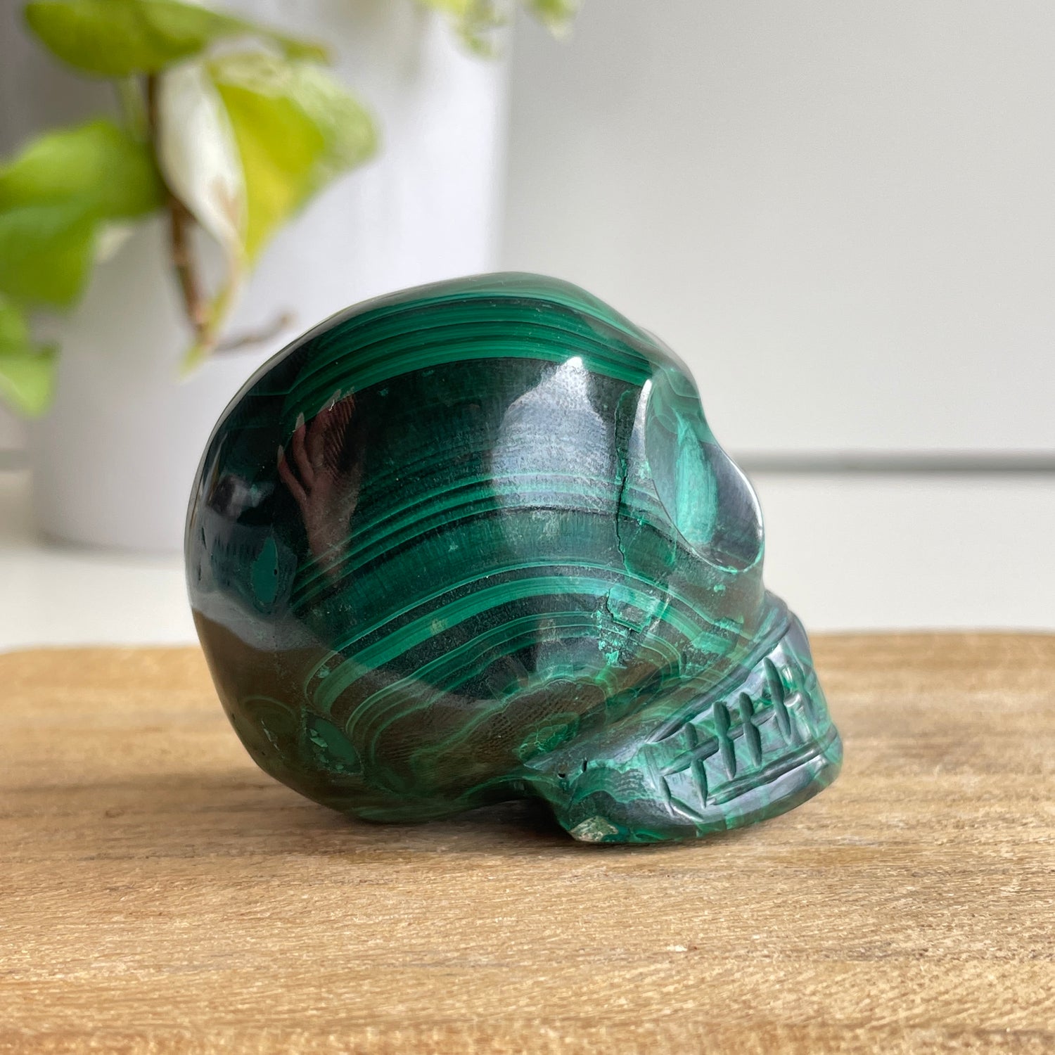 Malachite Skull 5.3cm