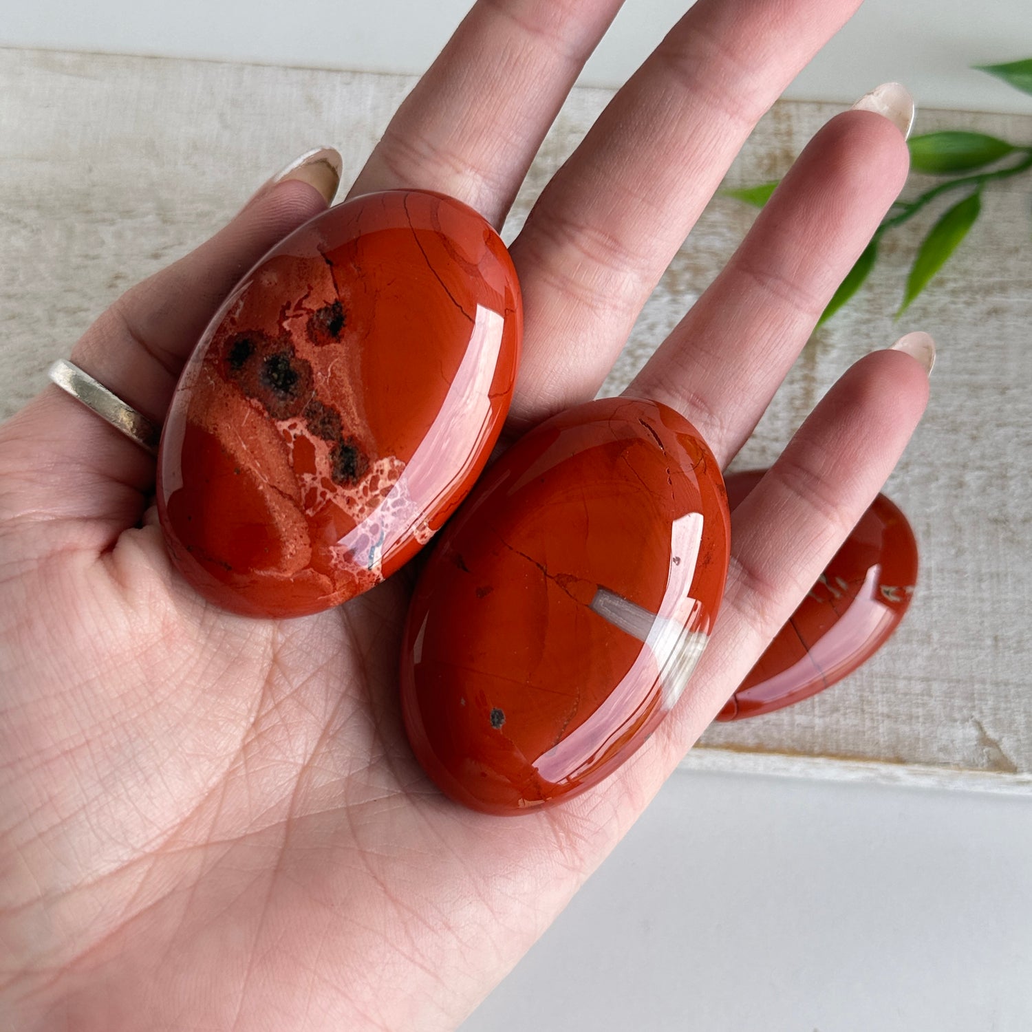 Red Jasper Palmstone