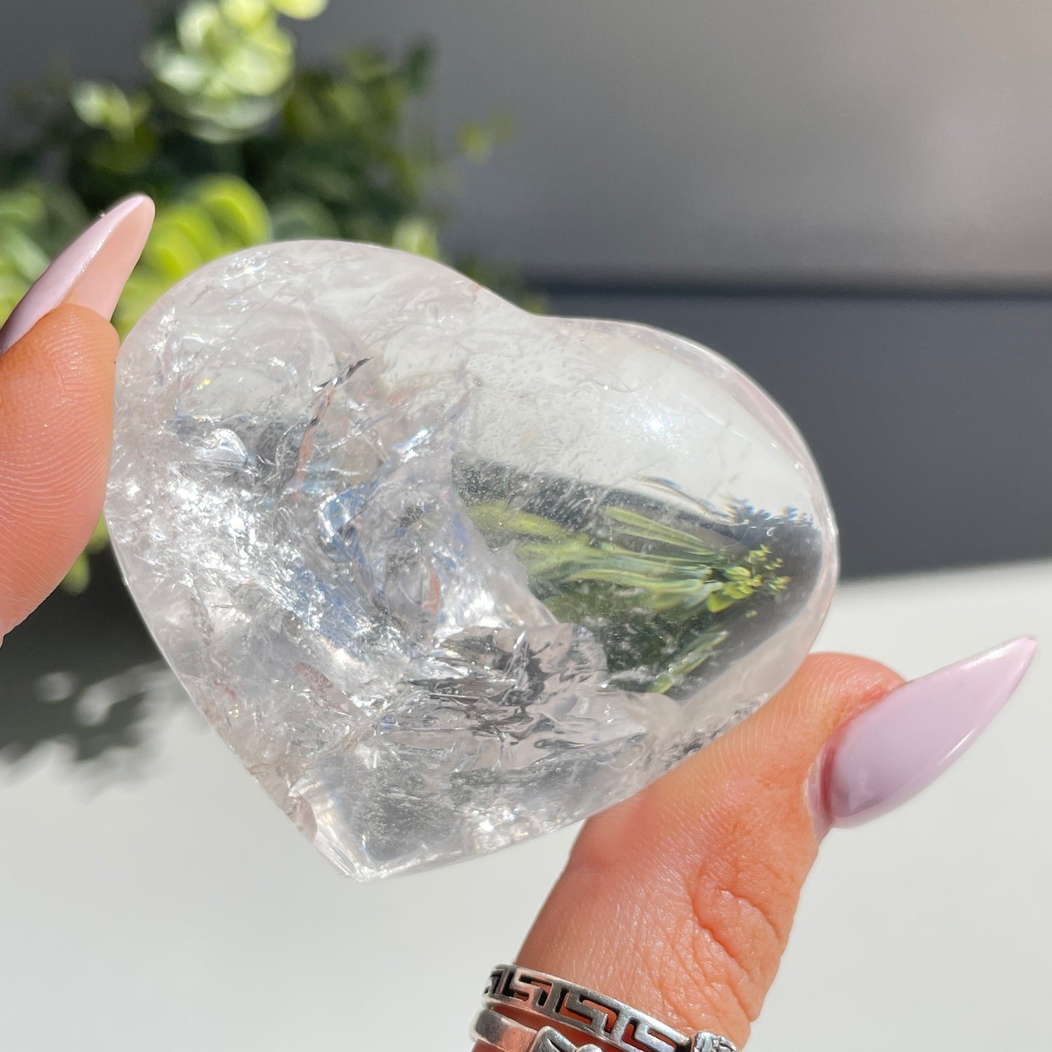 Lemurian Quartz Heart 5.6cm