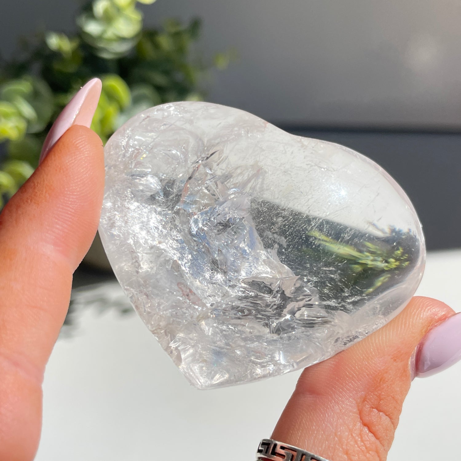 Lemurian Quartz Heart 5.6cm