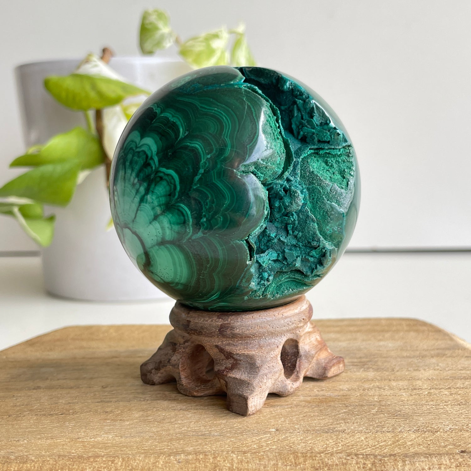 Malachite Sphere 6.6cm