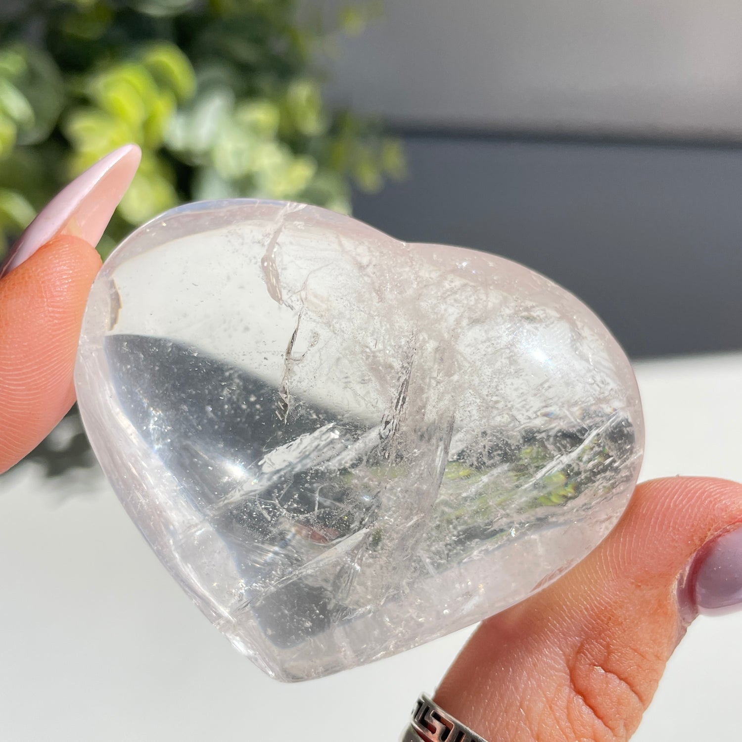 Lemurian Quartz Heart 5.4cm