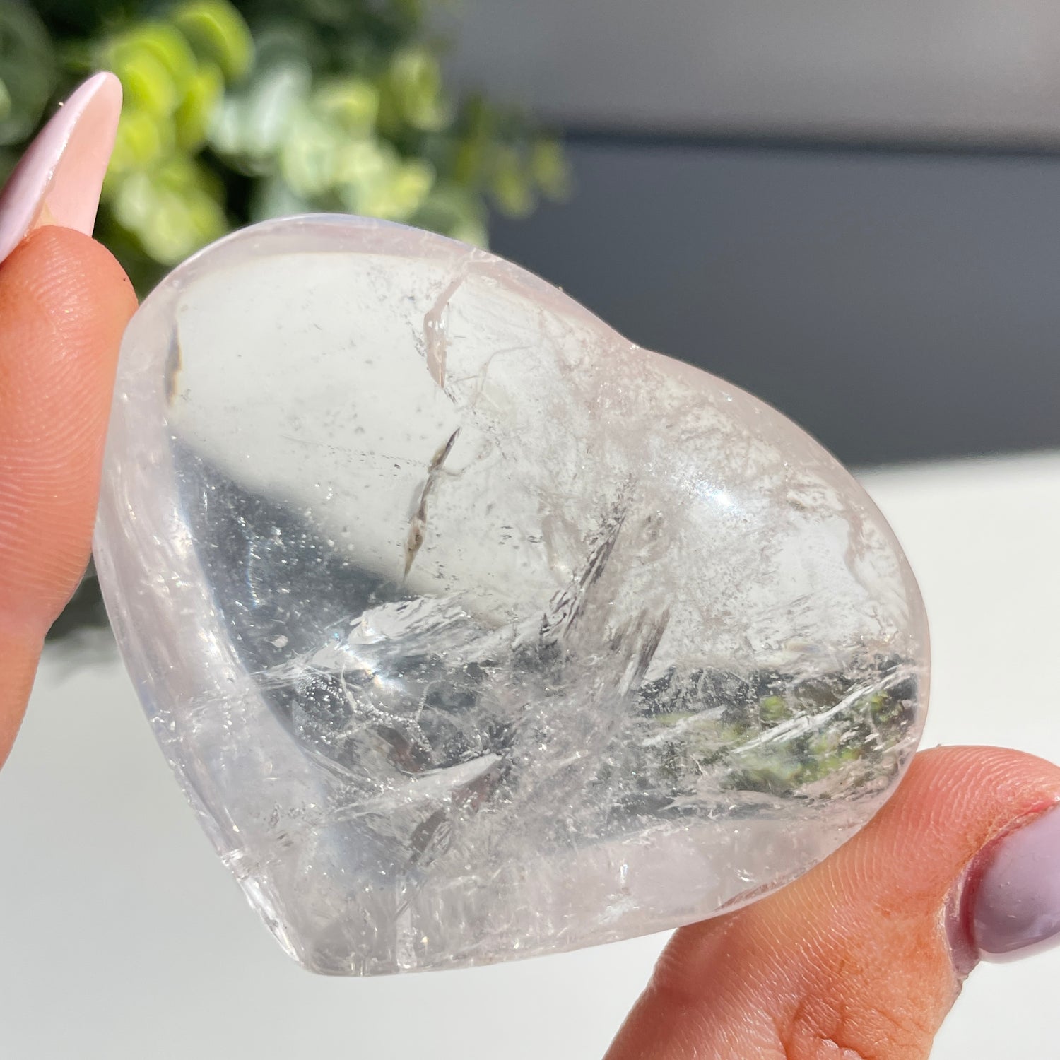 Lemurian Quartz Heart 5.4cm
