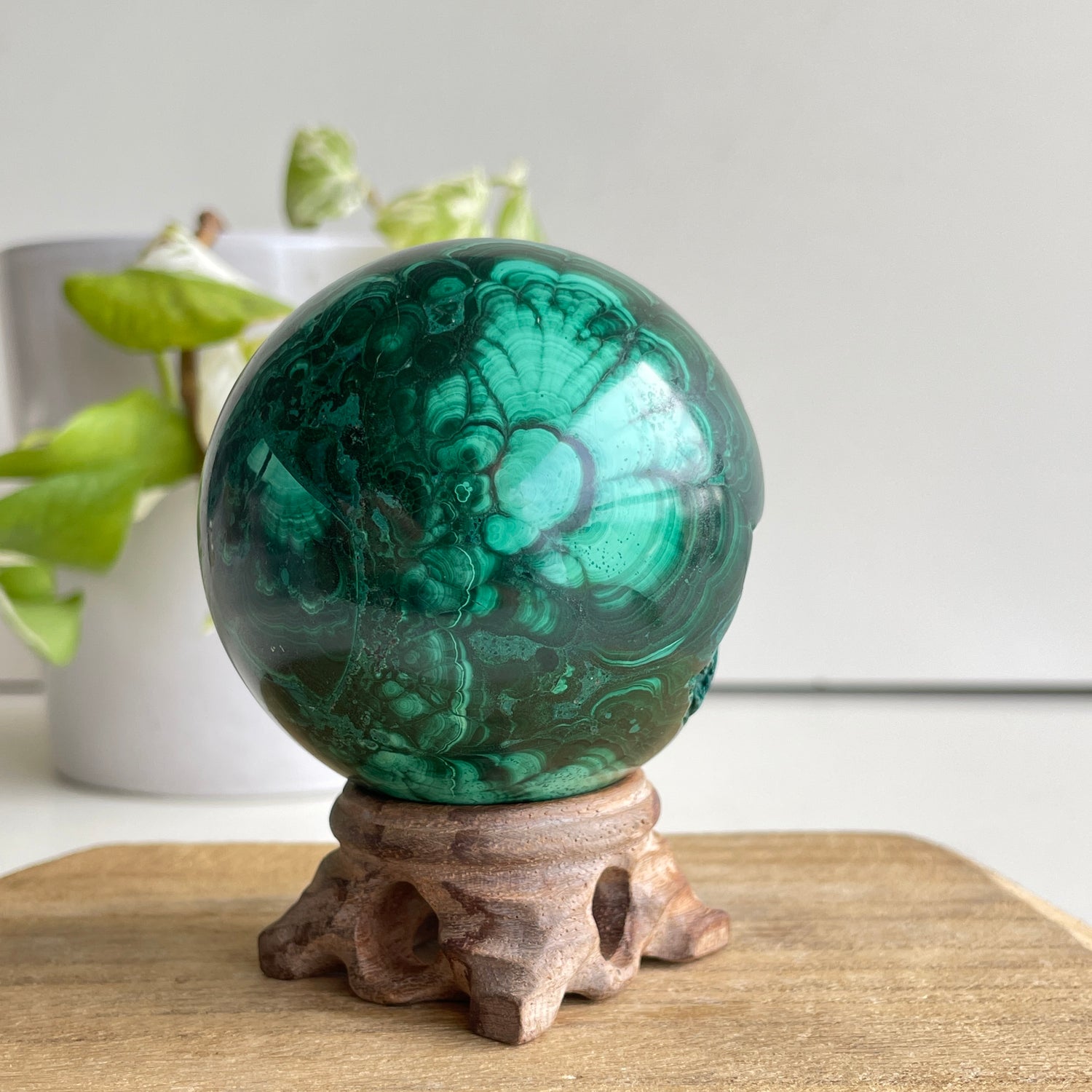 Malachite Sphere 6.6cm