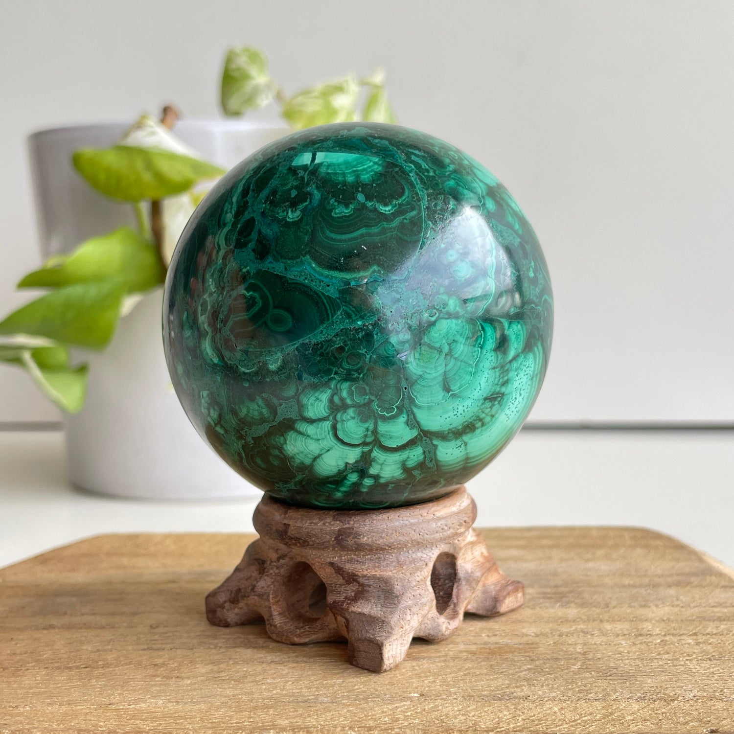 Malachite Sphere 6.6cm