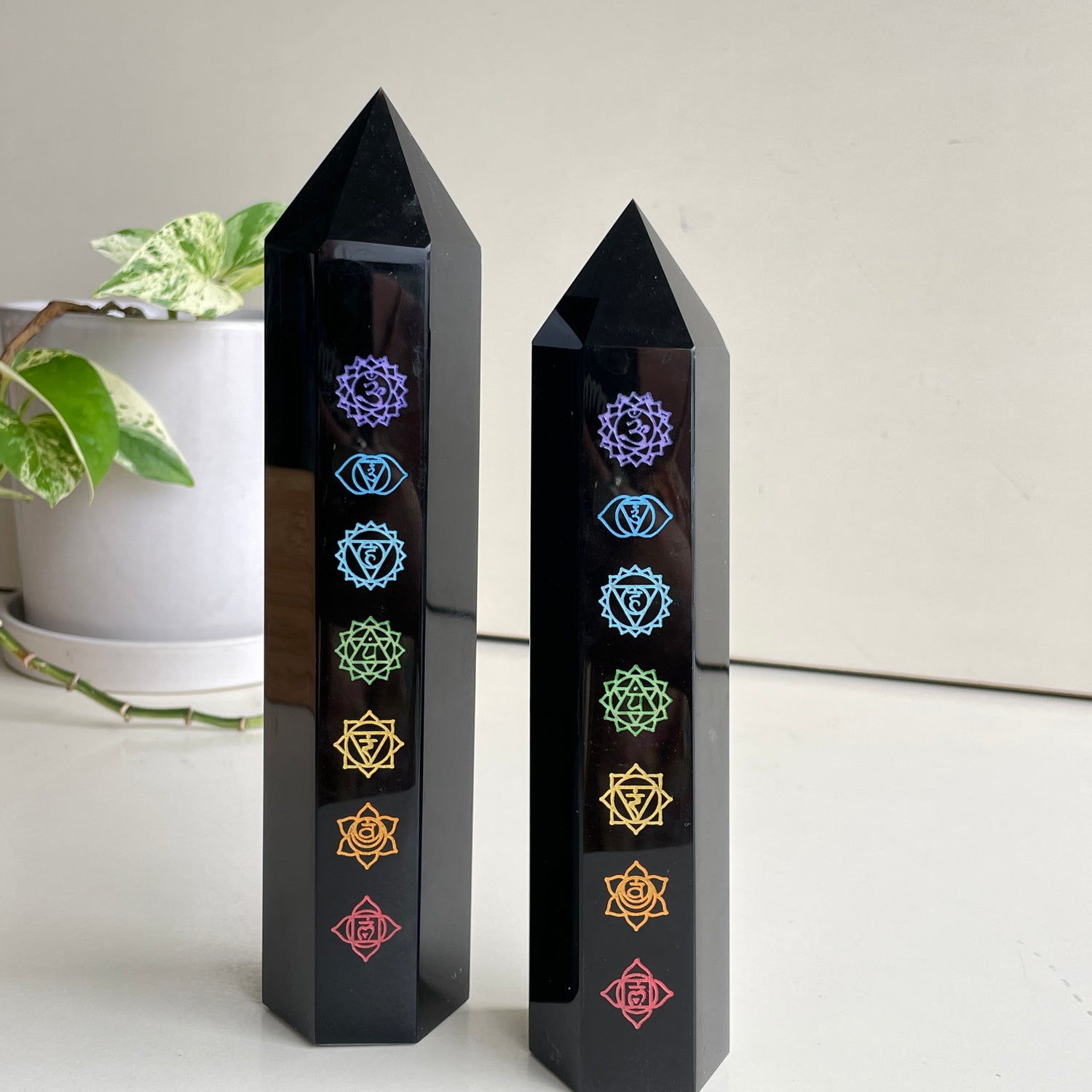 Black Obsidian Chakra Generator