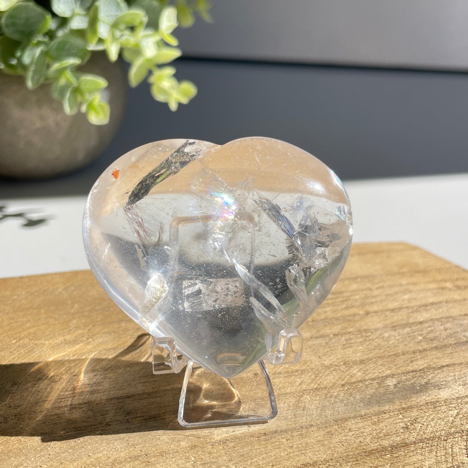 Lemurian Quartz Heart 5.5cm