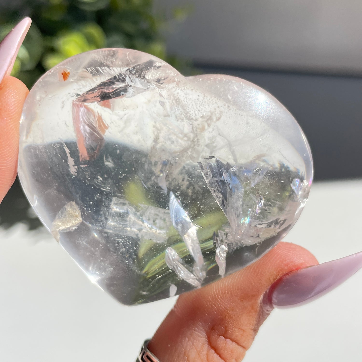 Lemurian Quartz Heart 5.5cm