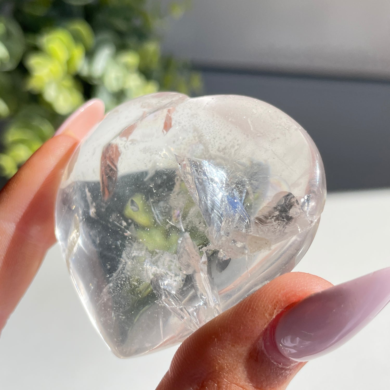 Lemurian Quartz Heart 5.5cm