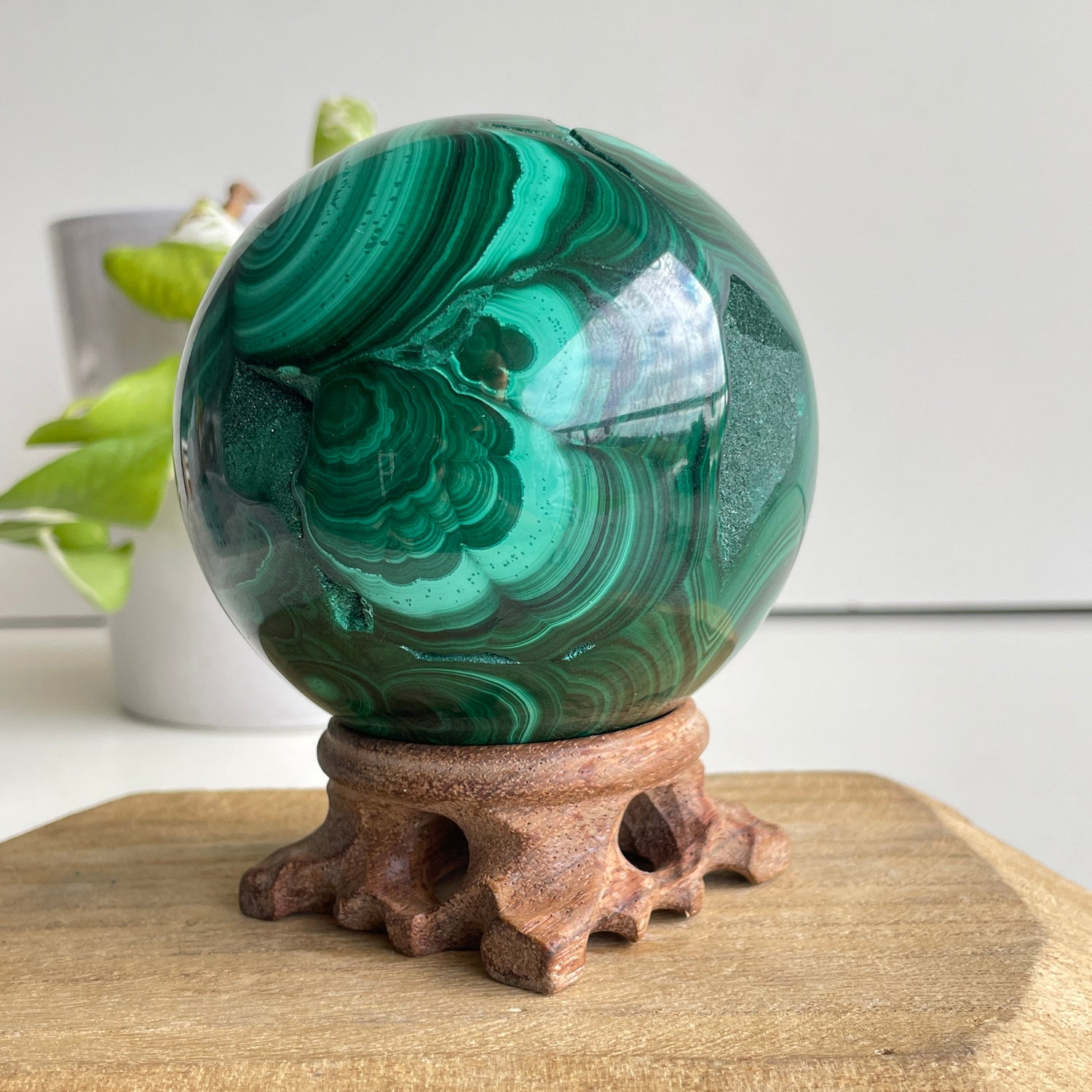Malachite Sphere 8.5cm