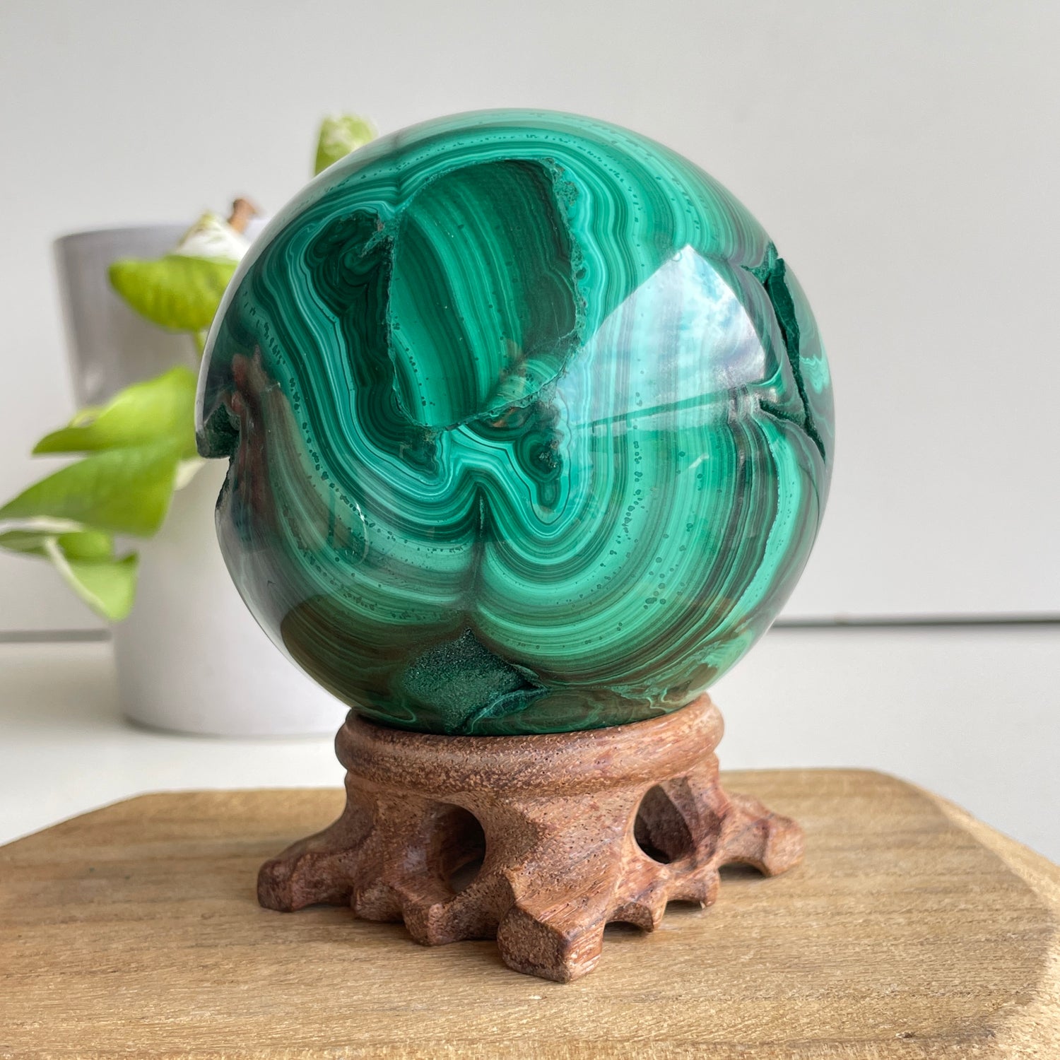 Malachite Sphere 8.5cm