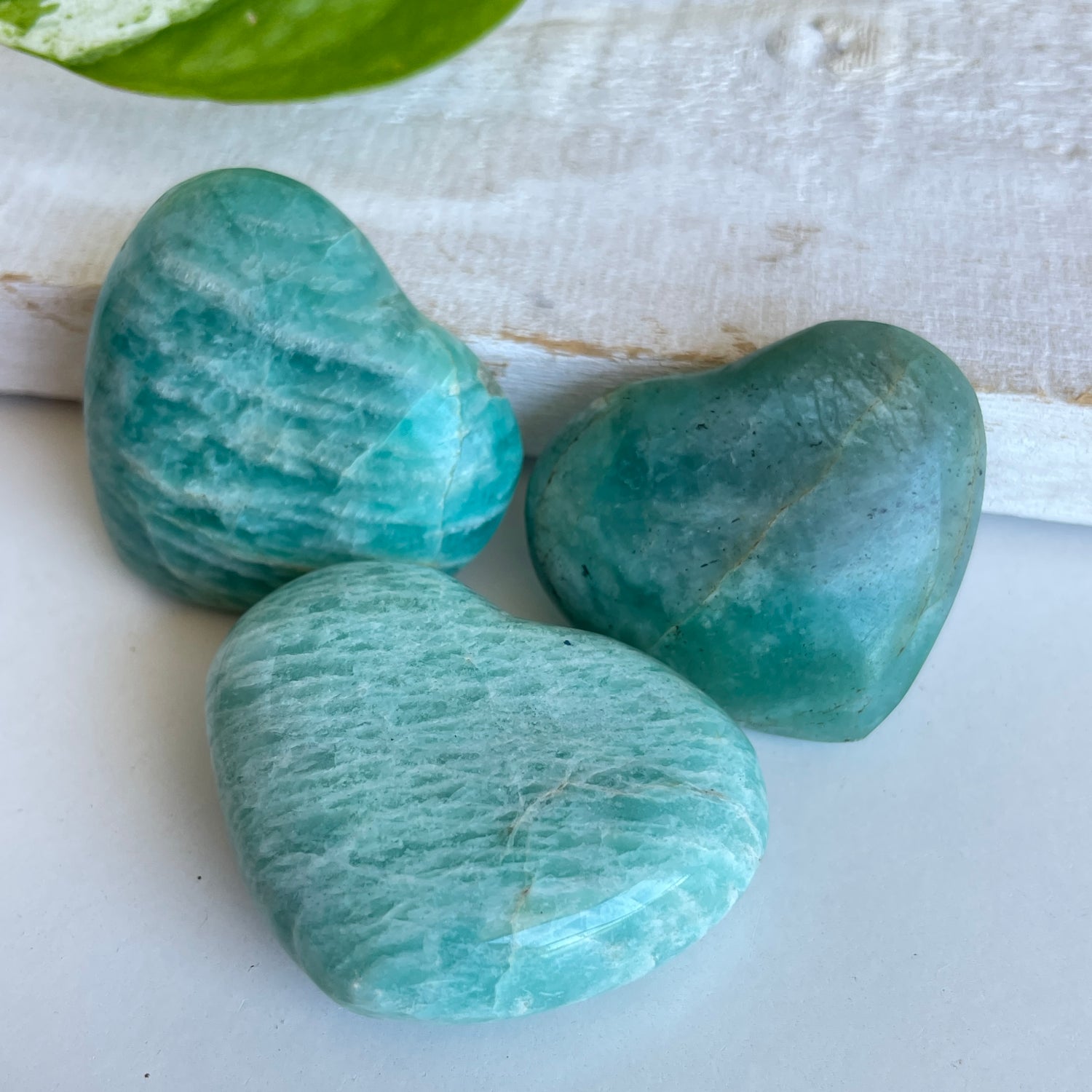 Amazonite Hearts Small Assorted.