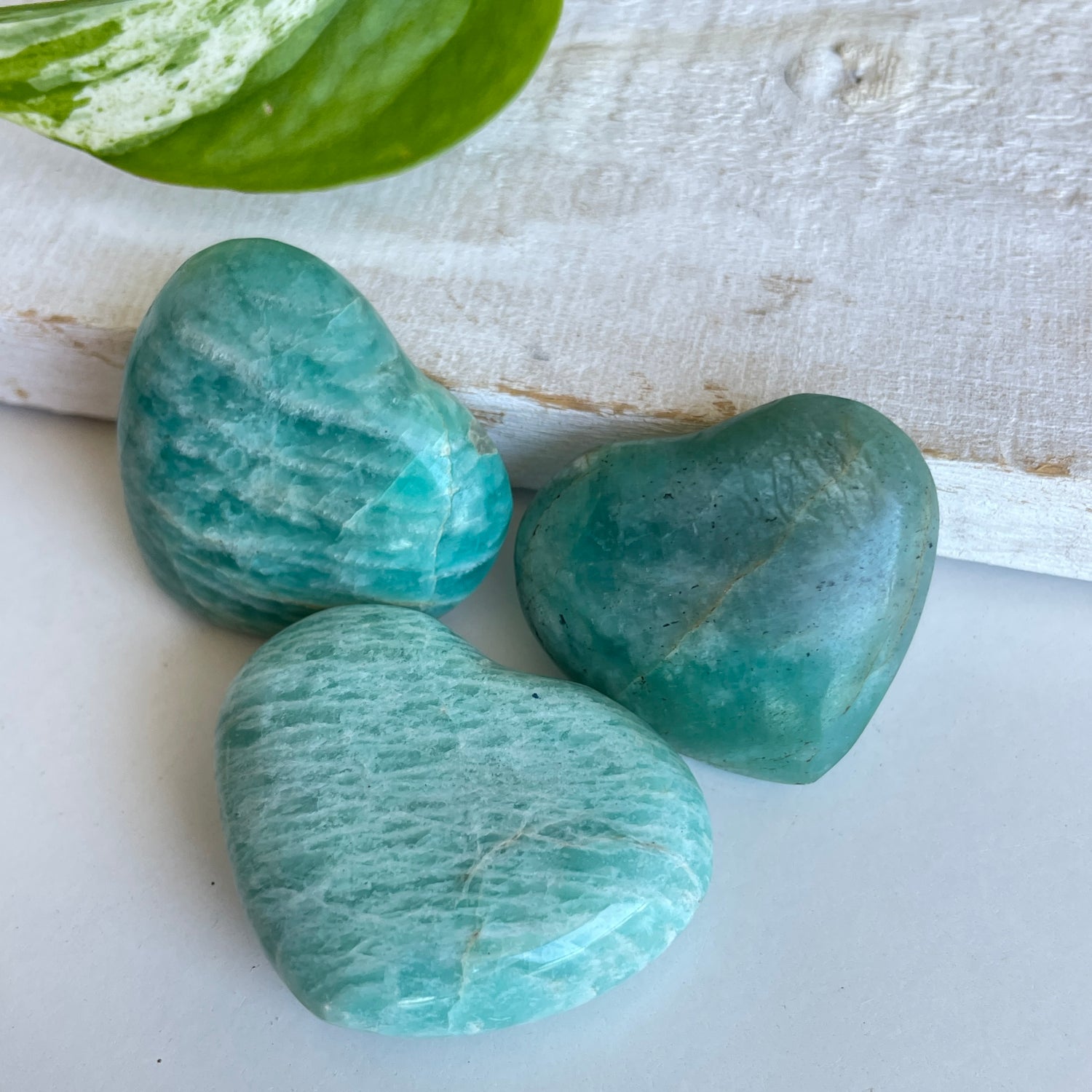 Amazonite Hearts Small Assorted.