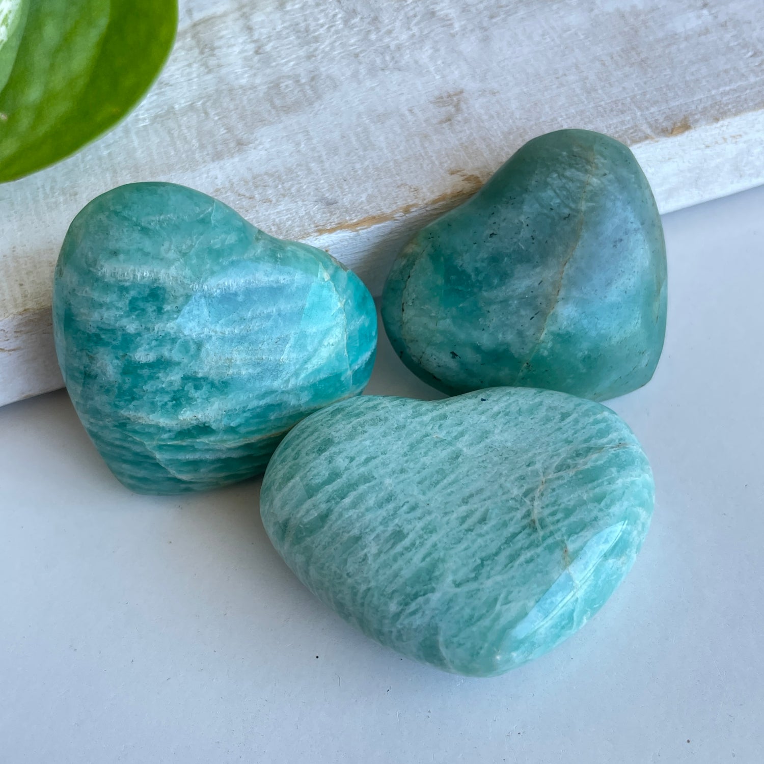 Amazonite Hearts Small Assorted.