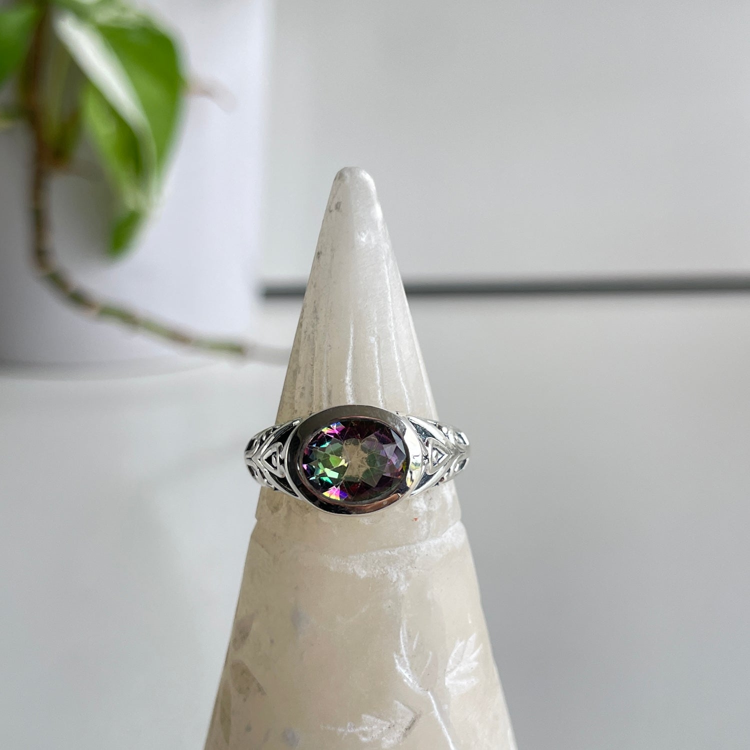 Mystic Topaz Oval Ring